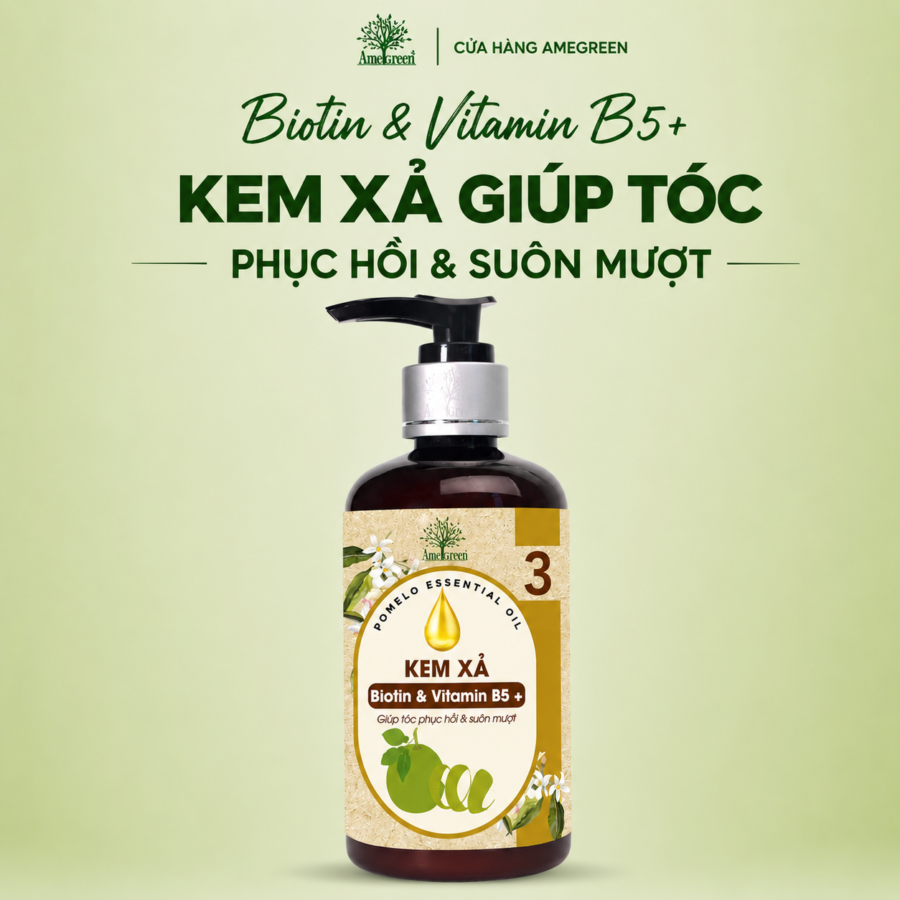 Dầu Xả / Kem Xả Vỏ Bưởi AmeGreen Mềm Mượt Tóc 250ml